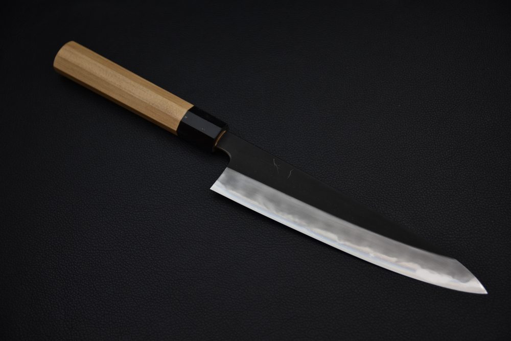 Hitohira Tanaka Kyuzo Aogami #1 Kurouchi Gyuto 210mm Cèdre Yakusugi