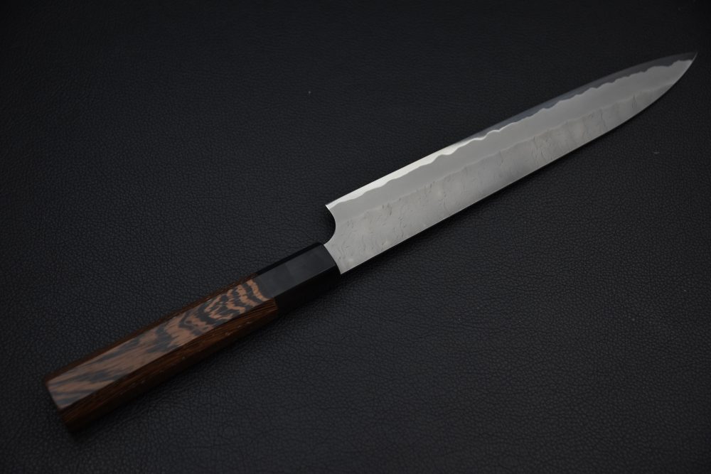 Nigara Hamono Aogami Super Migaki Tsuchime Sujihiki 240mm Tagayasan