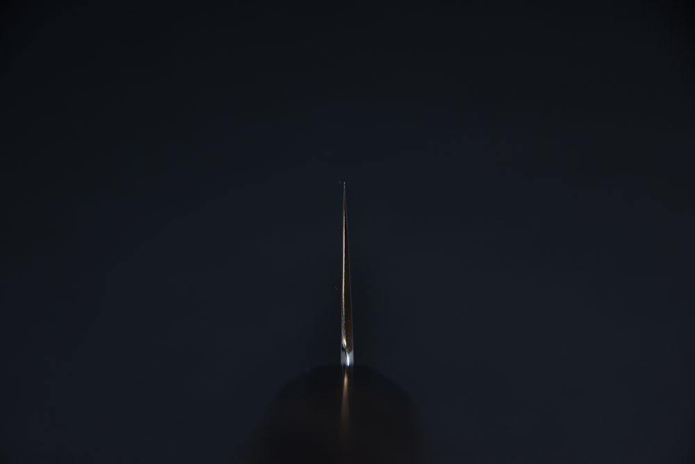 Takada no Hamono Aogami #1 Suiboku Santoku 180mm Rosewood