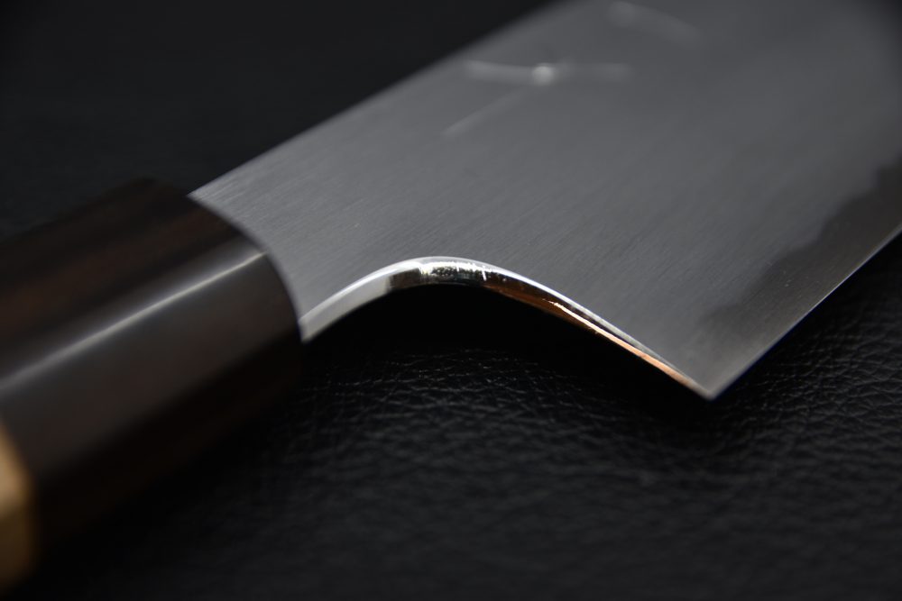 Hitohira Gorobei Rikichi Aogami #2 Kasumi Gyuto 210mm Cerisier