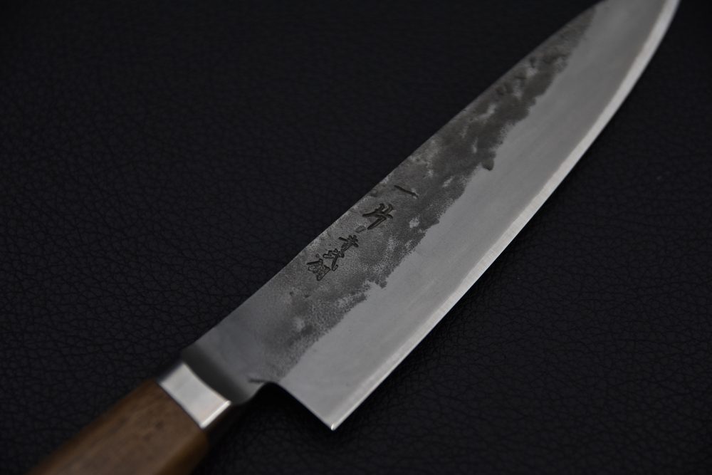 Hitohira TD Aogami #2 Stainless Clad Nashiji Yo Petty 125mm Walnut