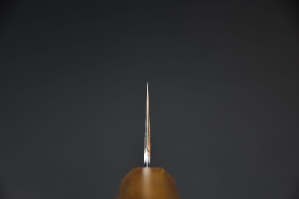 Hado Junpaku Shirogami #1 Stainless Clad Santoku 180mm Chêne Laqué