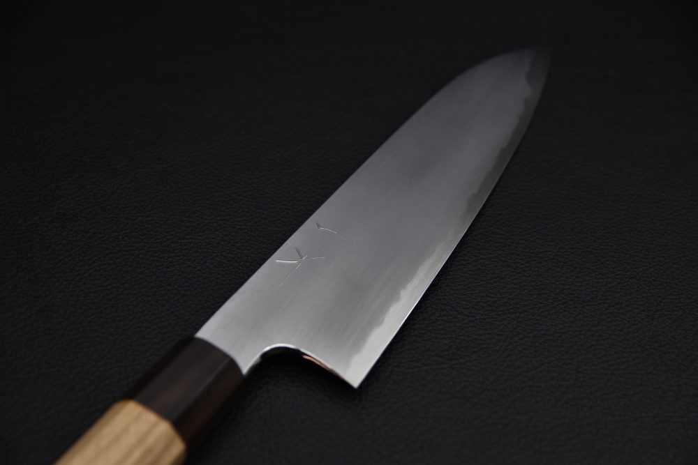 Hitohira Gorobei Rikichi Aogami #2 Kasumi Gyuto 210mm Cerisier