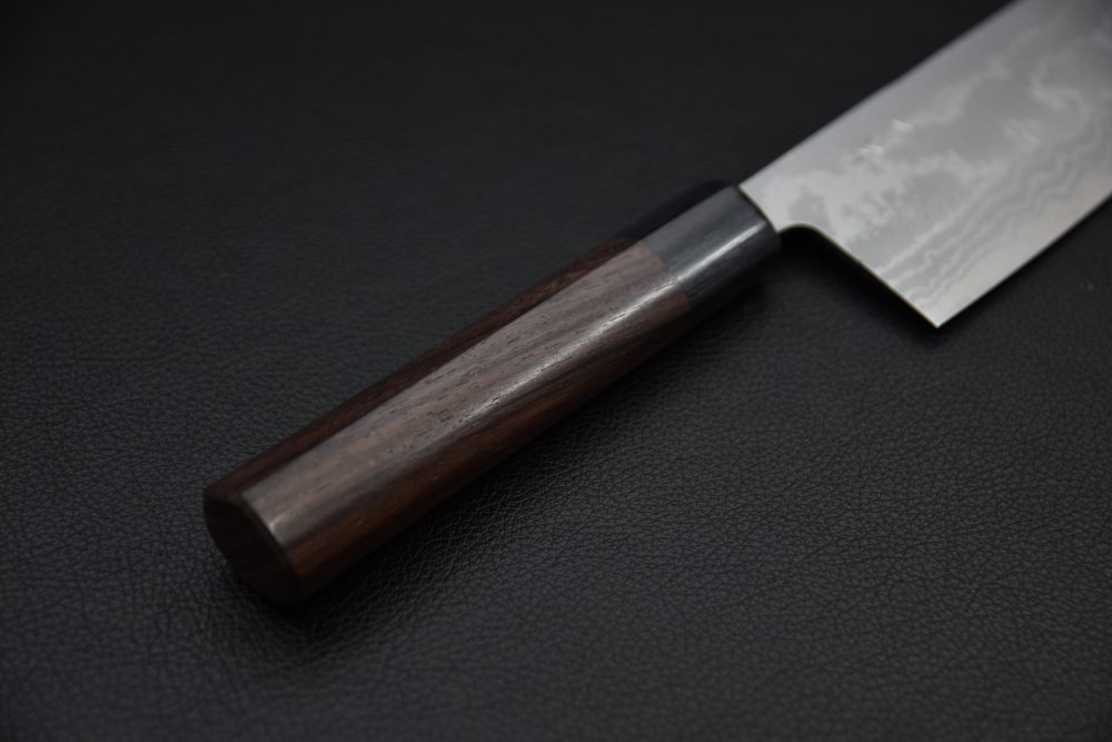 Hitohira GR Aogami #2 Damascus Nakiri 165mm Bois de Rose