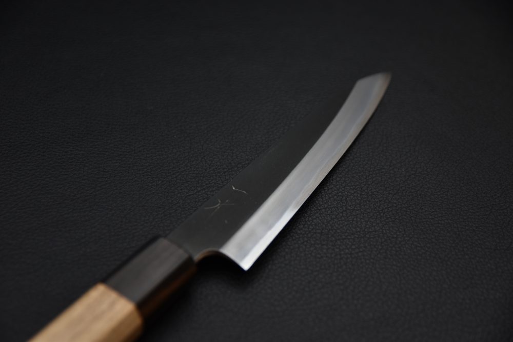 Hitohira Kikuchiyo Kyuzo Shirogami #2 Kurouchi Petty 150mm Cerisier