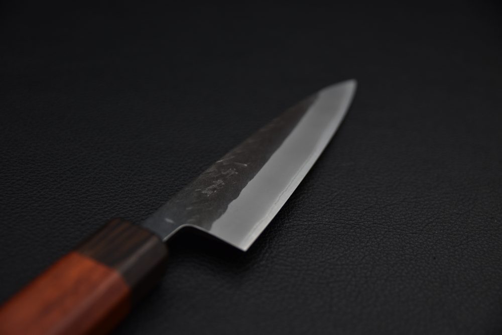 Hitohira TD Aogami #2 Stainless Clad Kurouchi Petty 135mm Padauk