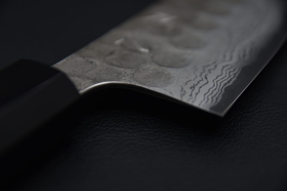 Hatsukokoro Inazuma Aogami Super Damascus Kurouchi Bunka 180mm Noyer