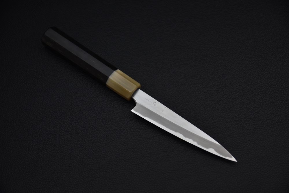 Hitohira Tanaka Kyuzo Aogami #1 Migaki Petty 120mm Taihei Ébène