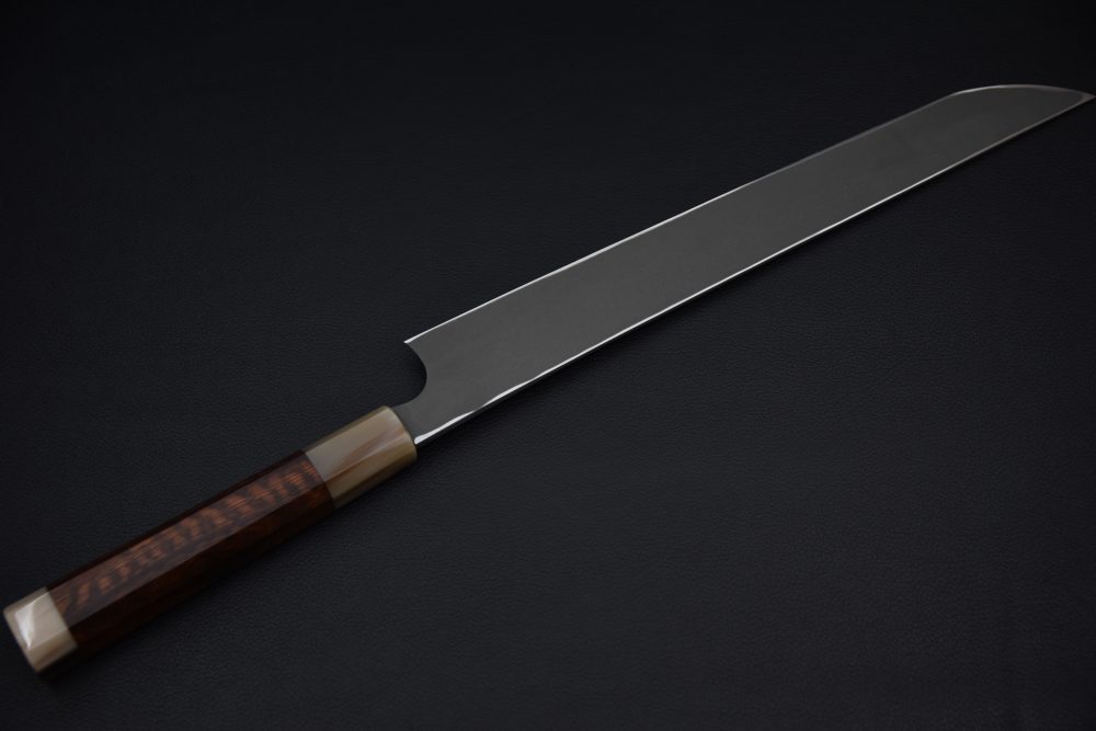 Nigara Hamono Anmon kuzome Ginsan Sakimaru 300mm Snakewood