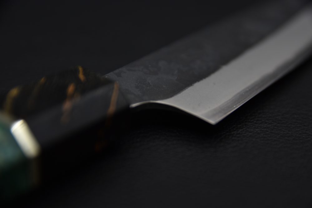 Yoshida Hamono HAP 40 Kiritsuke Petty 135mm Kurouchi Loupe D'érable (Vert)