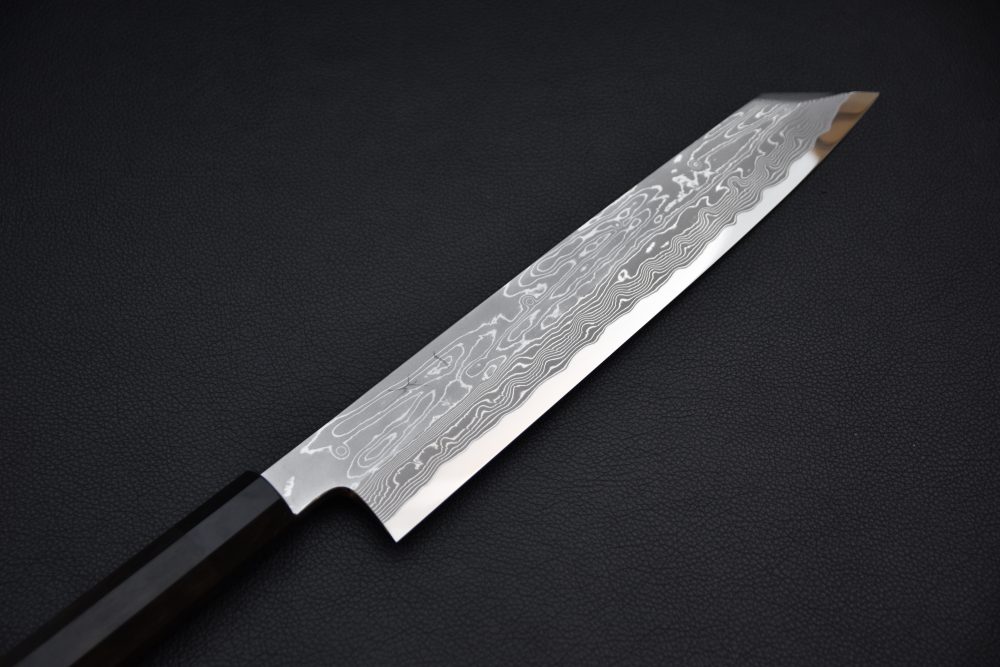 Hitohira Kikuchiyo Mosuke Enmon Shirogami #1 Kiritsuke 270mm Ebony Taihei