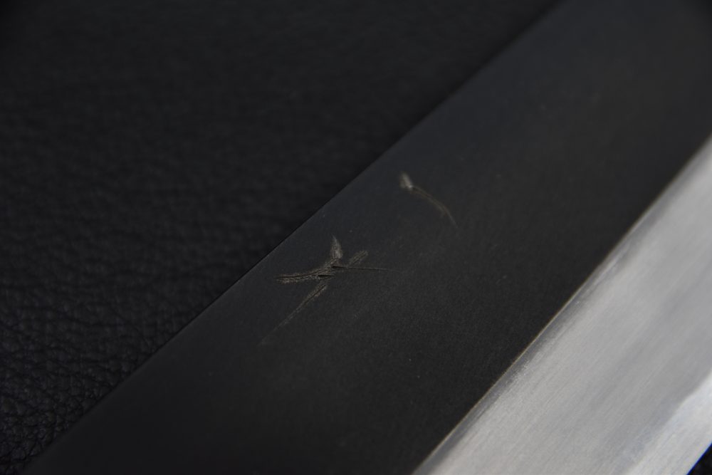 Hitohira Kikuchiyo Kyuzo Shirogami #2 Kurouchi Gyuto 240mm Cerisier