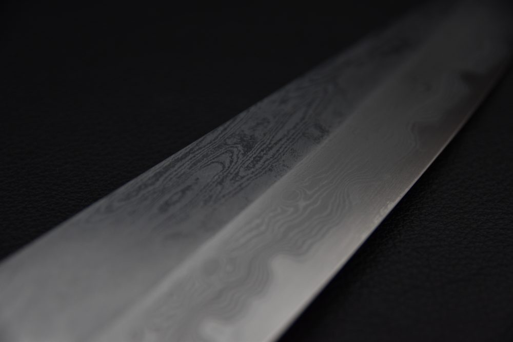 Nakagawa Satoshi Aogami #1 Damascus Gyuto 210mm Ébène