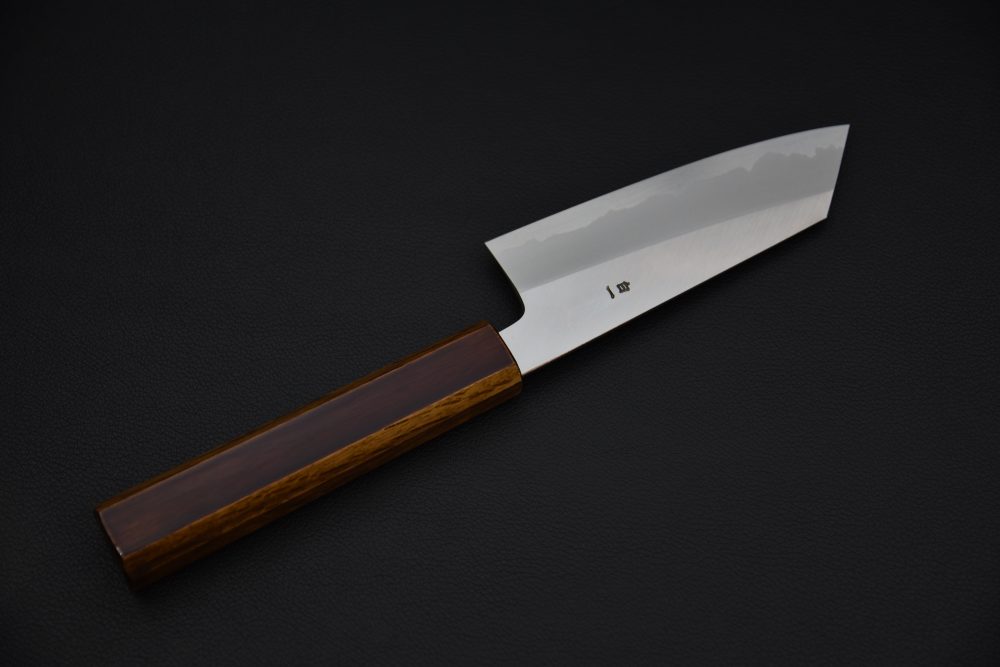 Hado Junpaku Shirogami #1 Stainless Clad Ko Bunka 135mm Chêne Laqué