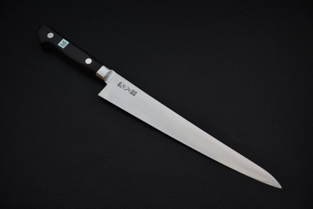 Morihei Hisamoto Hagane Sujihiki 240mm Pakka