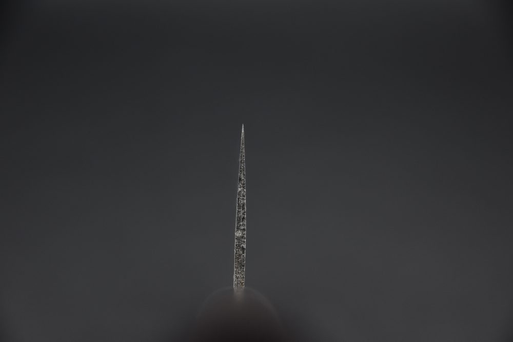 Hitohira GR Aogami #2 Damascus Nakiri 165mm Bois de Rose