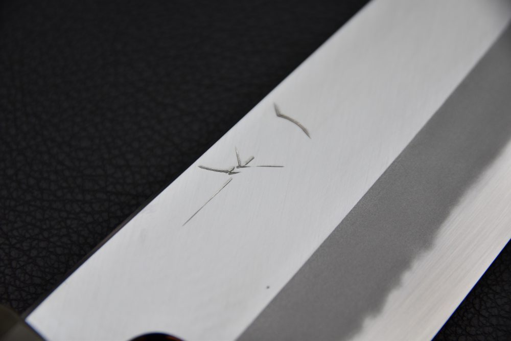 Hitohira Tanaka Kyuzo Aogami #1 Migaki Bunka 180mm Ziricote