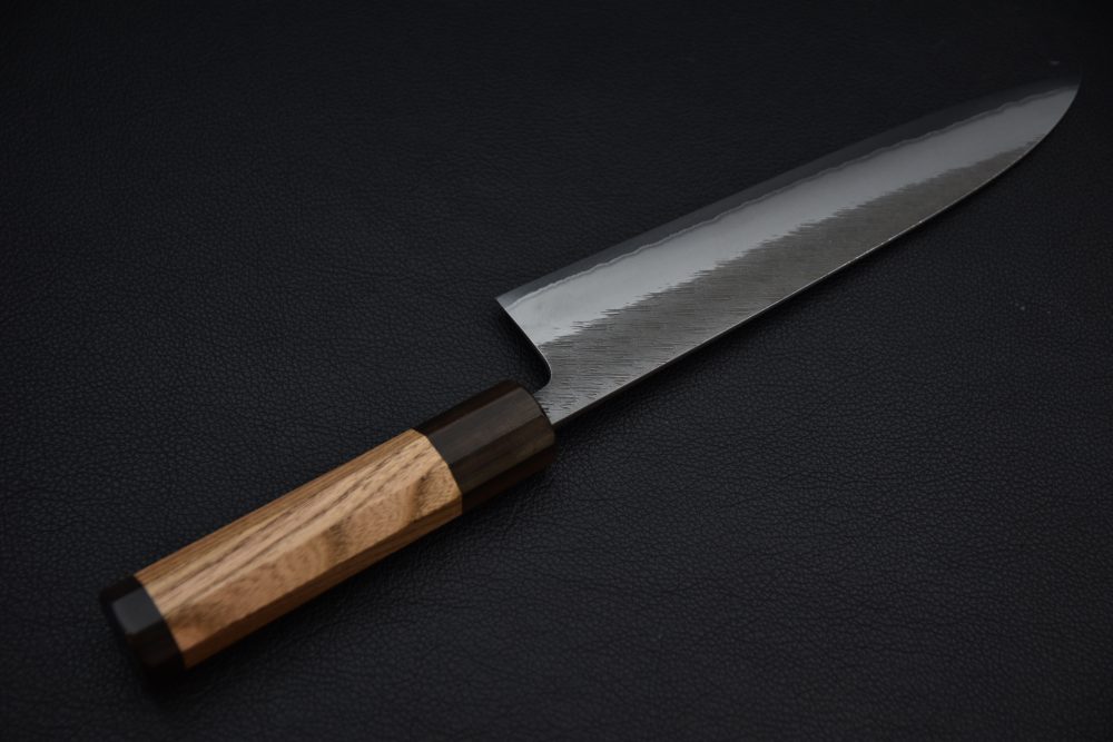 Yoshikane Hamono Shirogami #2 Stainless Clad Tsuchime Gyuto 210mm