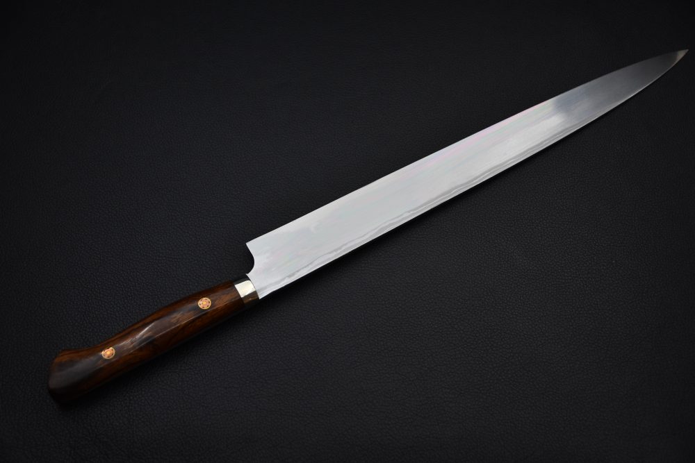 Yoshihiro Yauji Aogami #2 Damascus Yanagiba 330mm Ironwood