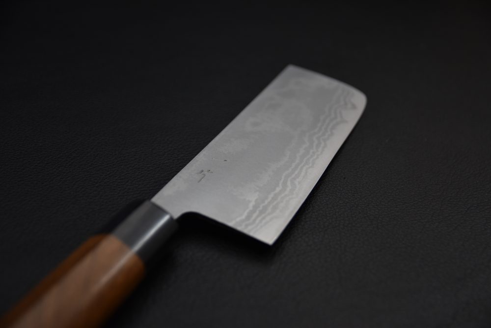 Hitohira GR Aogami #2 Damascus Nakiri 165mm Maple