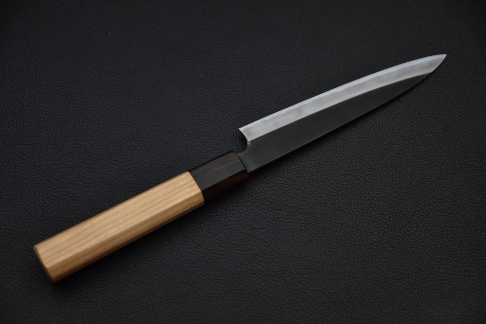 Hitohira Kikuchiyo Kyuzo Shirogami #2 Kurouchi Petty 150mm Cerisier