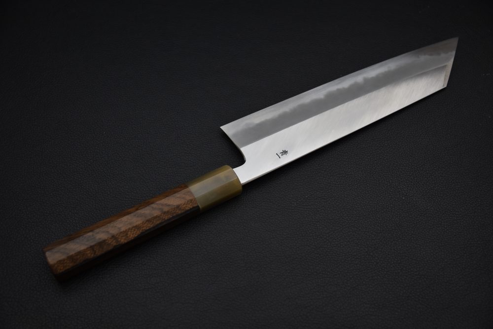 Hitohira Tanaka Kyuzo Aogami #1 Migaki Kiritsuke Gyuto 240mm Ziricote (Extra Height)