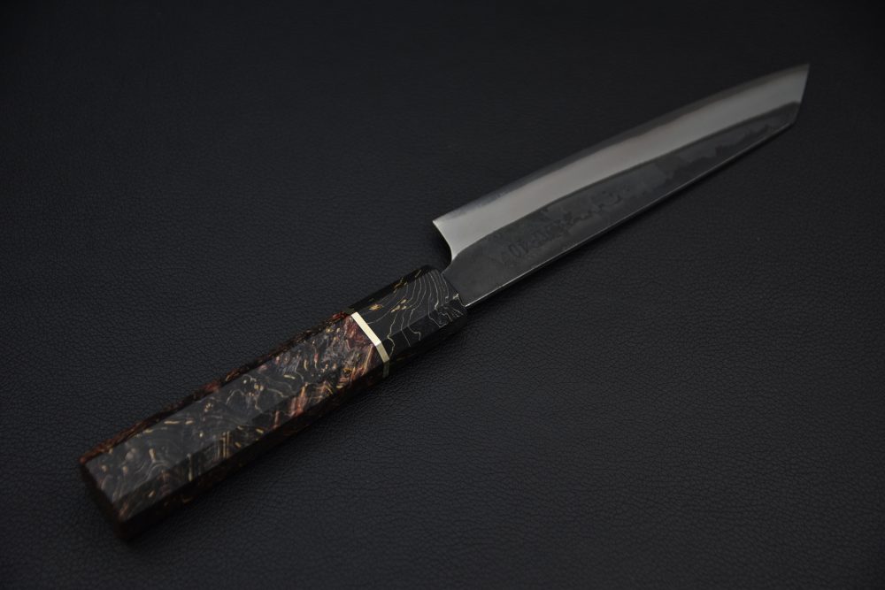 Yoshida Hamono HAP 40 Kiritsuke Petty 135mm Kurouchi Loupe D'érable (Noir)