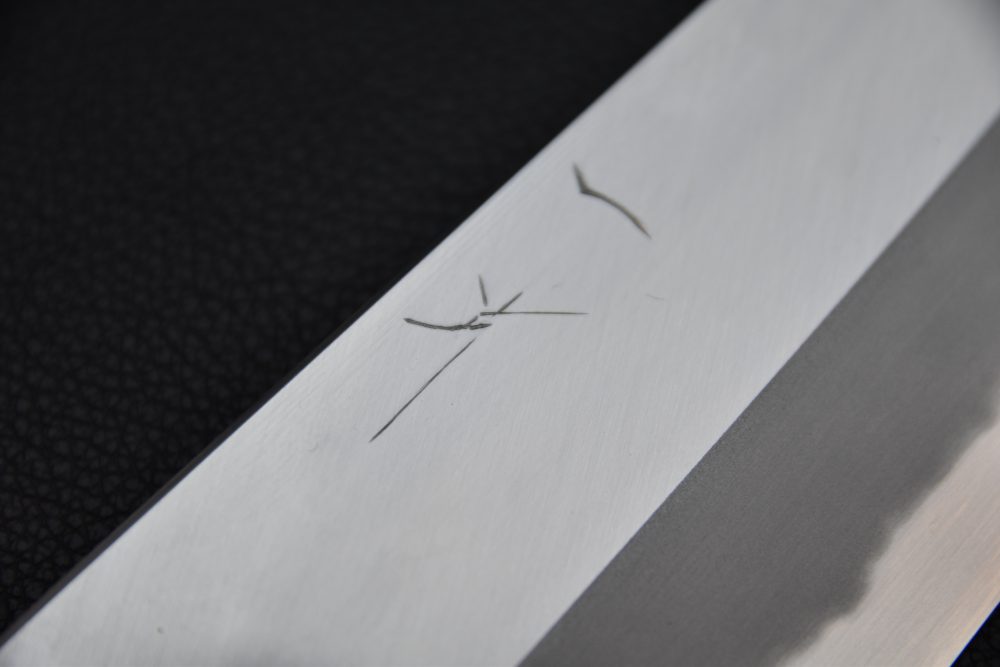 Hitohira Tanaka Kyuzo Aogami #1 Migaki Gyuto 240mm Ziricote (Extra Height)