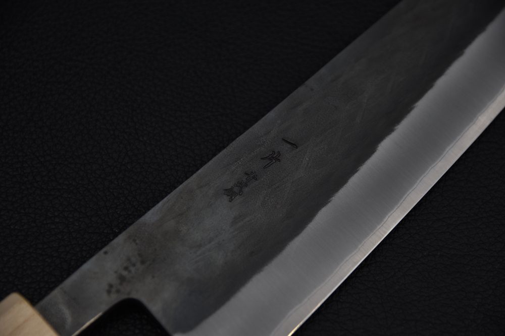 Hitohira TD Aogami #2 Stainless Clad Kurouchi Gyuto 240mm Walnut