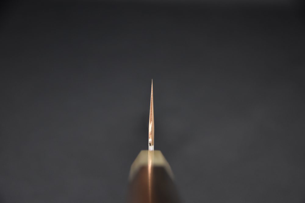 Hitohira Tanaka Kyuzo Aogami #1 Migaki Gyuto 240mm Taihei Ébène de Macassar