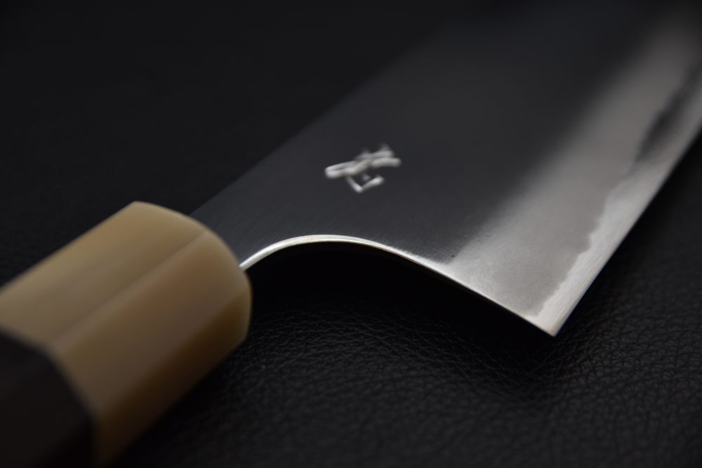 Yoshihiro Yauji Aogami #2 Migaki Gyuto 240mm Ebony