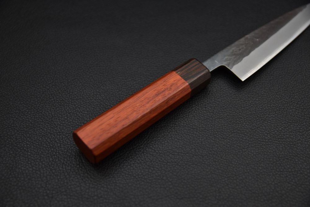 Hitohira TD Aogami #2 Stainless Clad Kurouchi Petty 135mm Padauk