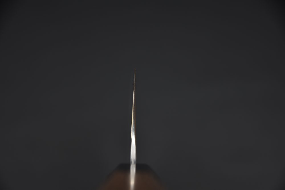 Hatsukokoro Ginyo Ginsan Tsuchime Damascus Nakiri 170mm Wenge