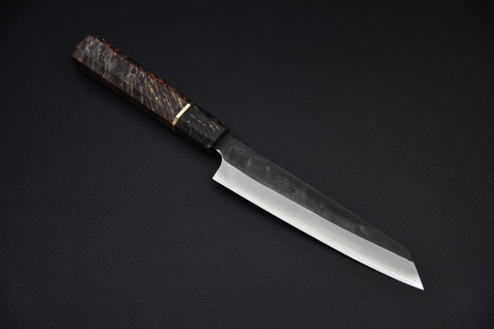 Yoshida Hamono HAP 40 Kiritsuke Petty 135mm Kurouchi Loupe D'érable (Noir)