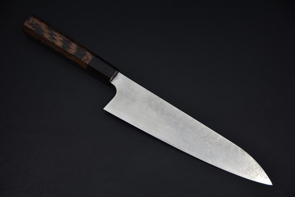 Hatsukokoro Ginyo Ginsan Tsuchime Damascus Gyuto 210mm Wenge