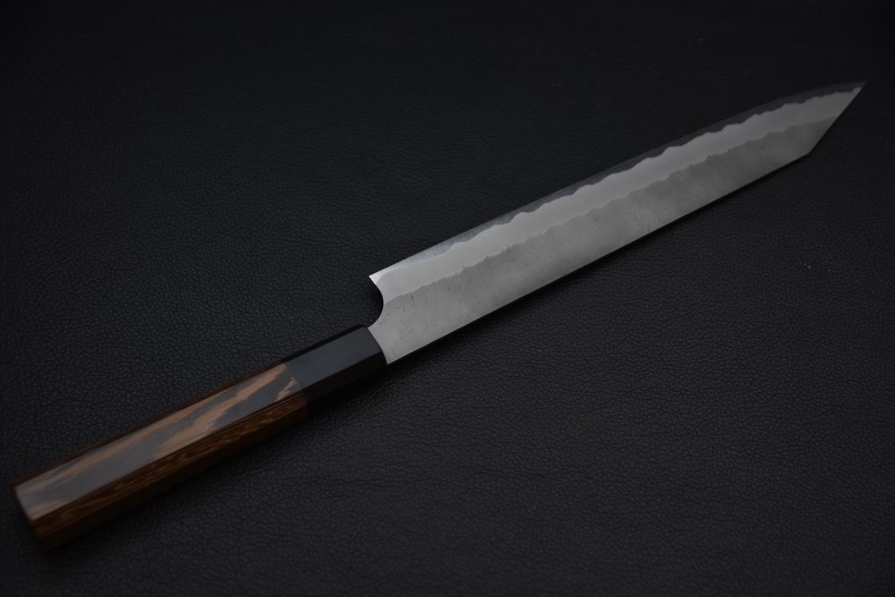 Nigara Hamono Aogami Super Migaki Tsuchime Kiritsuke Sujihiki 255mm Tagayasan