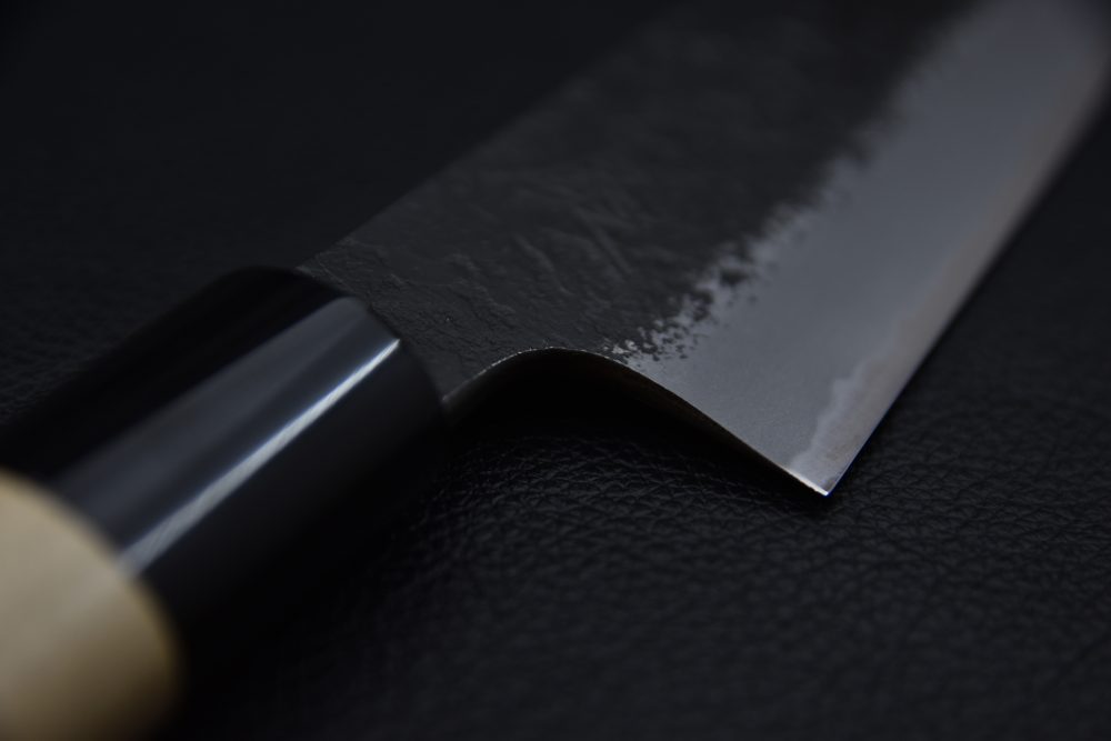 Mutsumi Hinoura Kurouchi Shirogami #2 Sujihiki 240mm Ho