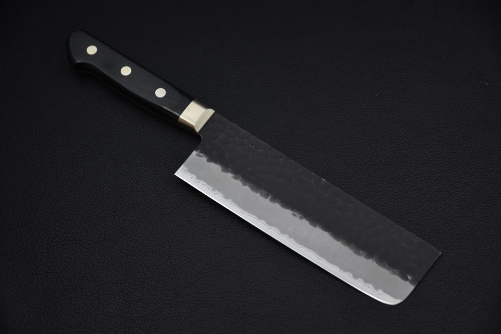 Hitohira Futana SB Kuro Tsuchime Nakiri 165mm Pakka (Yo)