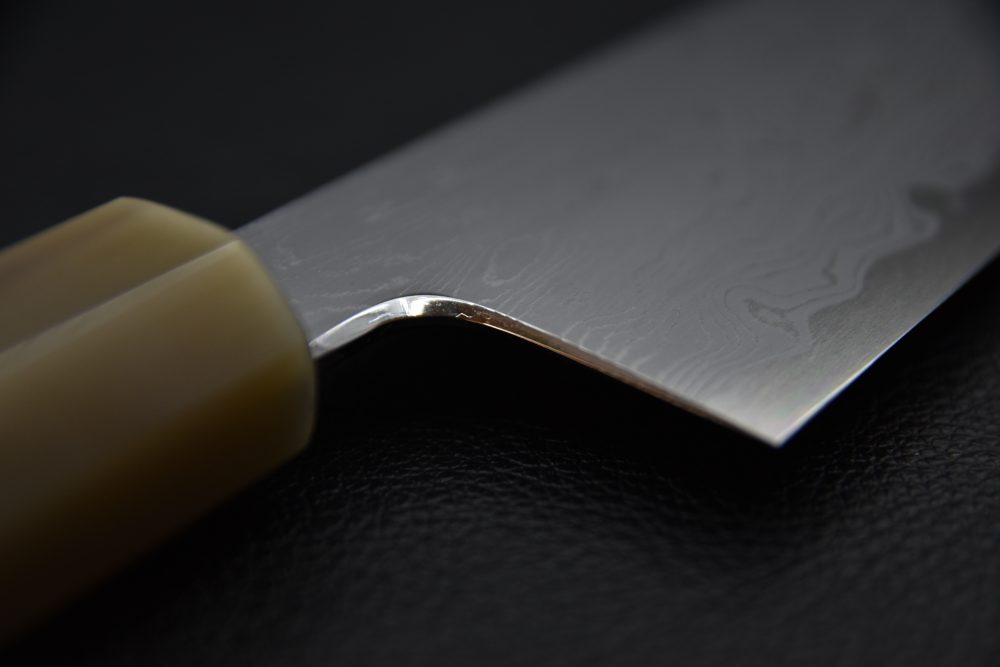 Nakagawa Uchihamono Aogami #1 Suminagashi Kiritsuke Gyuto 240mm Ébène