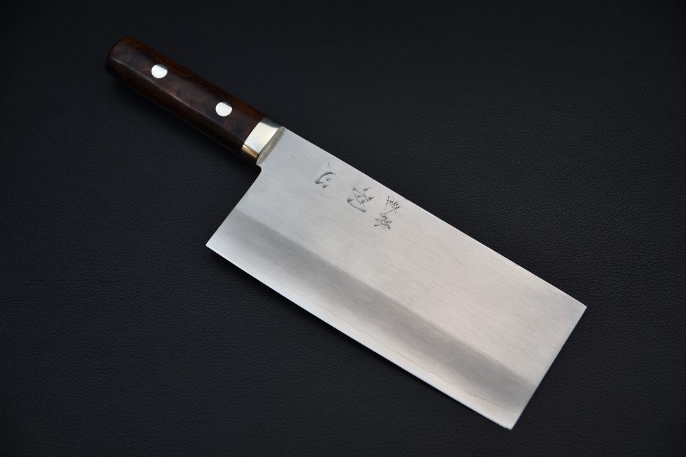 Hatsukokoro Nakagawa Ginsan Migaki Chinese Cleaver 170mm Ironwood