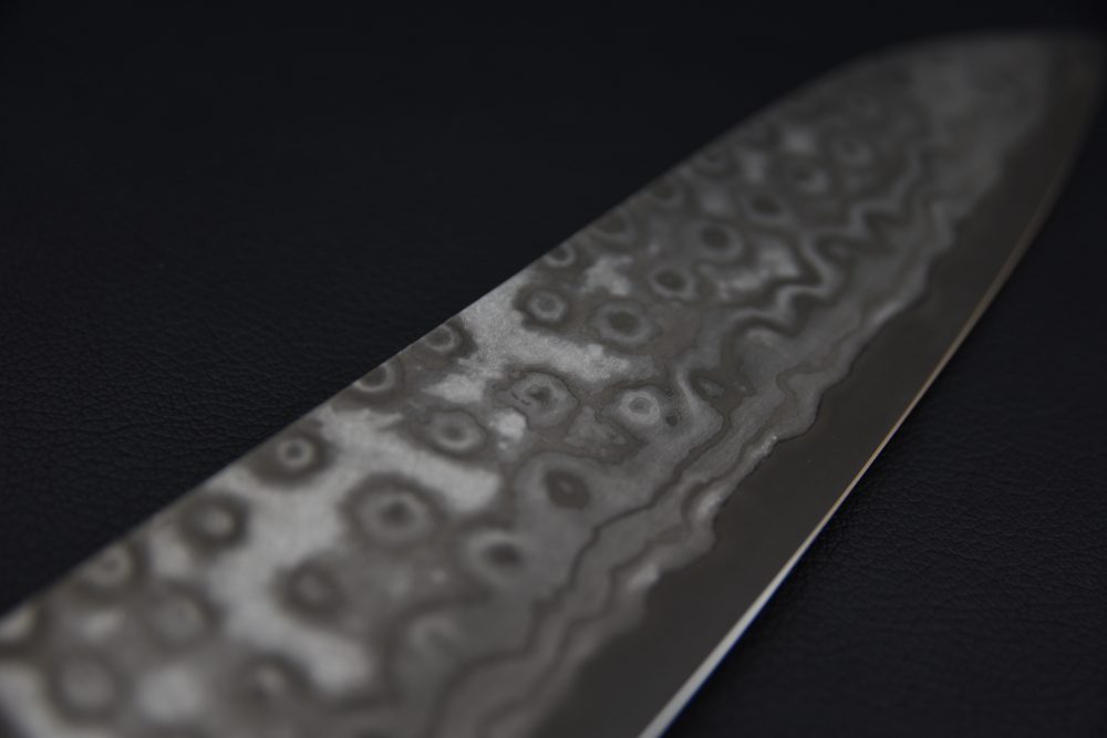 Nigara Hamono Aogami #2 Damascus 240mm Gyuto Ébène #5