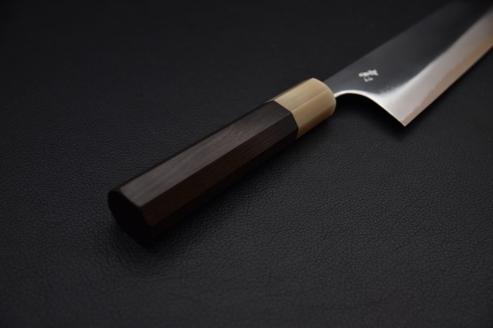 Yoshihiro Yauji Aogami #2 Migaki Gyuto 240mm Ebony