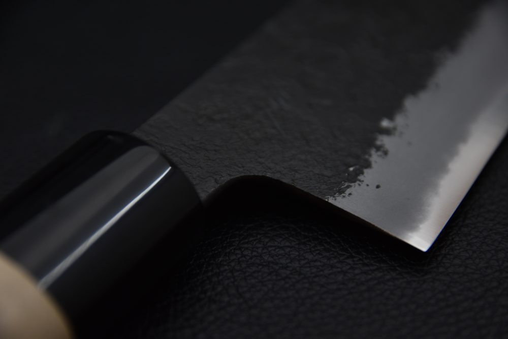 Mutsumi Hinoura Kurouchi Shirogami #2 Gyuto 240mm Ho