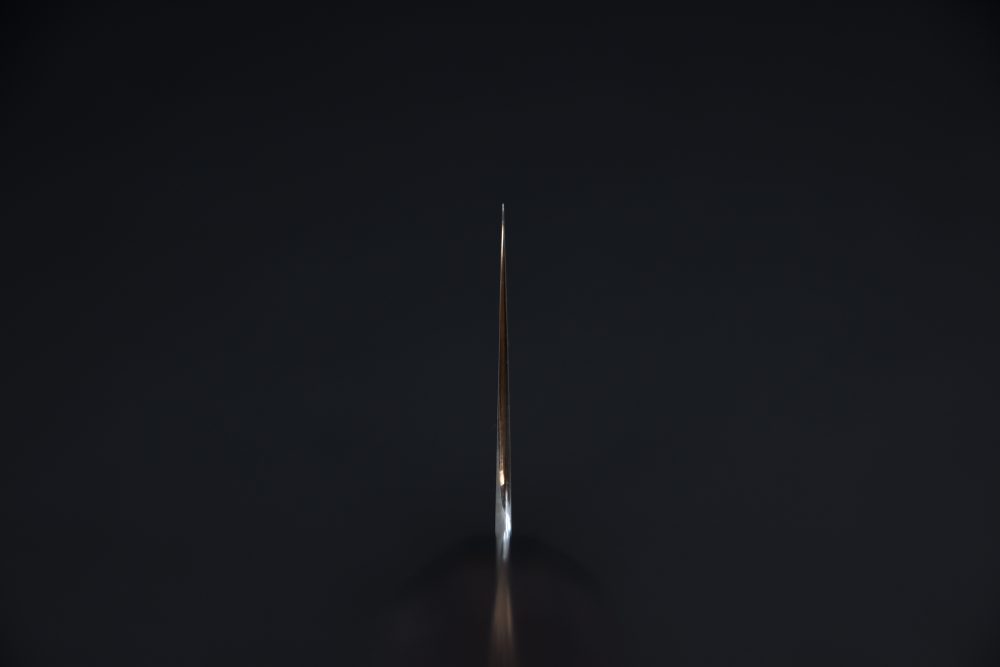 Takada no Hamono Shirogami #1 Suiboku Nakiri 180mm Rose