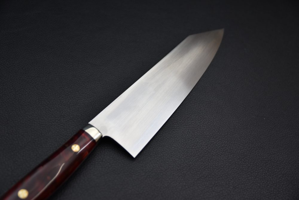 Togashi Hamono Mizu Honyaki Kiritsuke Gyuto 210mm Fire red