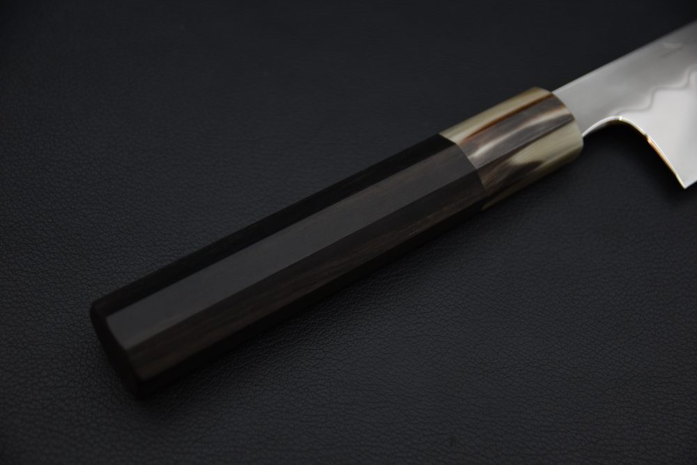 Hitohira Kikuchiyo Yohei White #3 Honyaki Gyuto 240mm Taihei Ebony Extra Thin