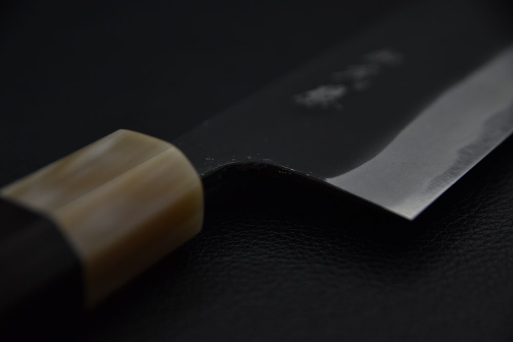 Shiro Kamo Aogami Super Kurouchi Kiritsuke Gyuto 210mm Ébène