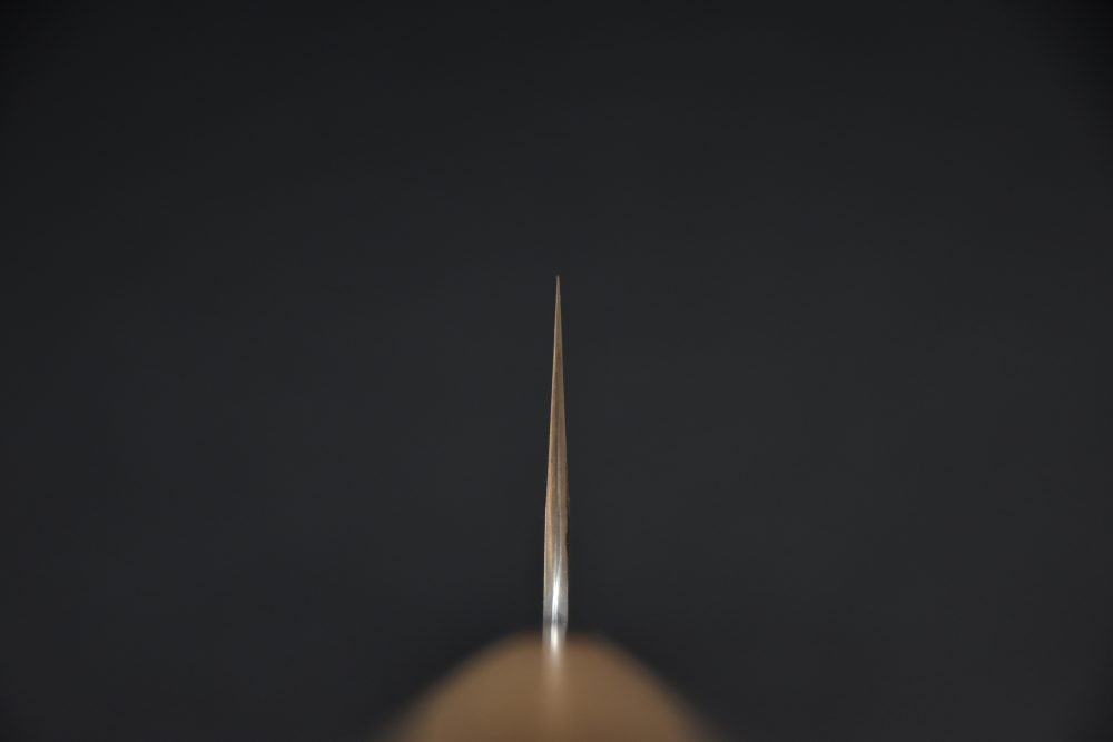 Hitohira Kikuchiyo Kyuzo Shirogami #2 Kurouchi Nakiri 180mm Cerisier