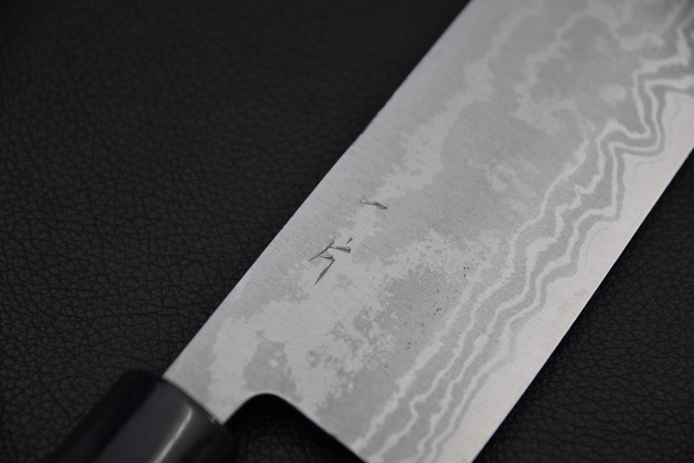 Hitohira GR Aogami #2 Damascus Nakiri 165mm Bois de Rose