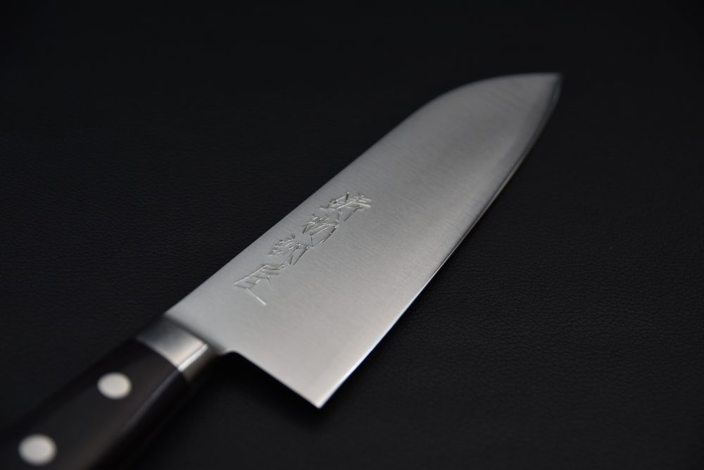 Hitohira Imojiya Aogami #2 Santoku 165mm Pakka
